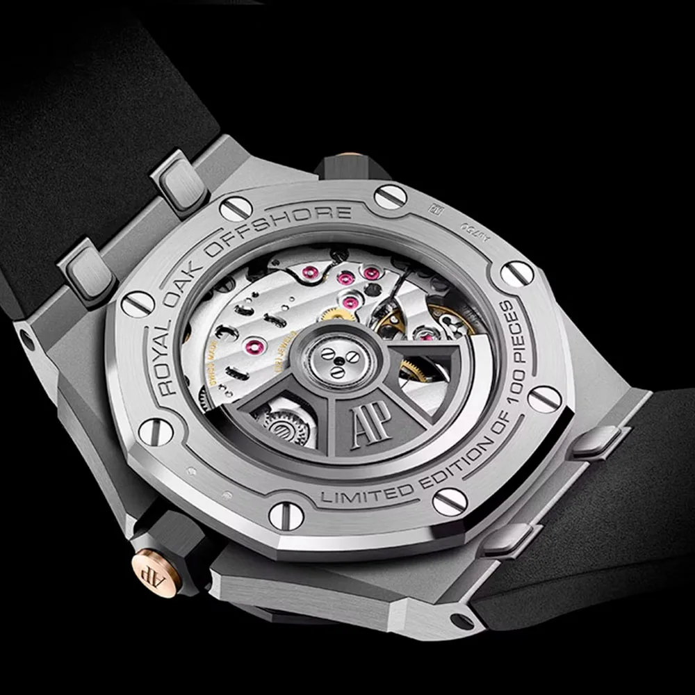Audemars Piguet 15720CN.OO.A002CA.02 Royal Oak Offshore Diver White Gold Smoked Red Dial Watch - Image 2