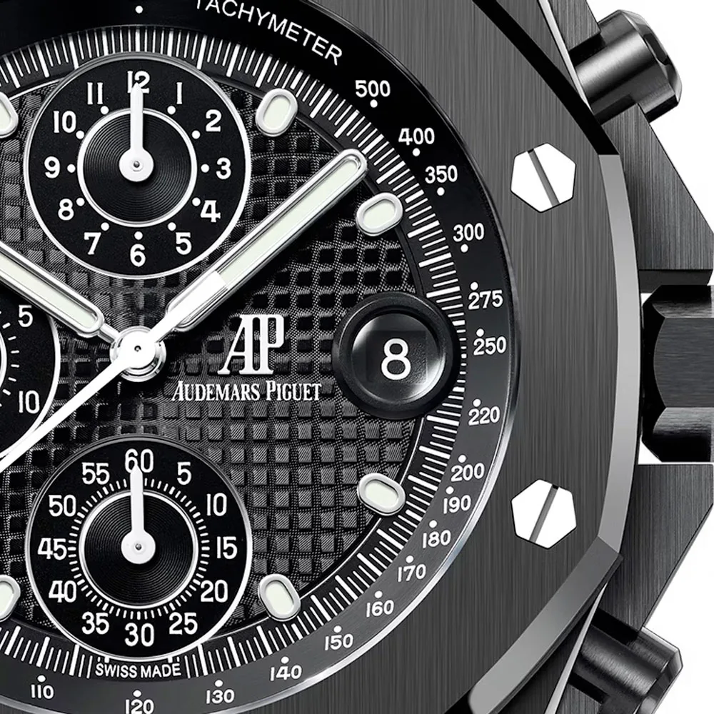 Audemars Piguet 26238CE.OO.1300CE.01 Royal Oak Offshore Selfwinding Chronograph Ceramic Black Dial Watch - Image 2