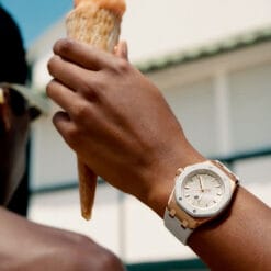 Audemars Piguet 77605OK.OO.A101CA.01 Royal Oak Offshore Selfwinding Pink Gold Ivory Dial Watch - Image 3