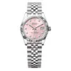 Rolex 278274-0032 Datejust 31mm Stainless Steel - White Gold Jubilee Pink Diamond-set Dial Watch