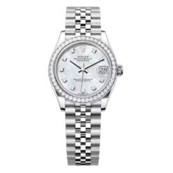 Rolex 278384rbr-0008 Datejust 31mm Stainless Steel - White Gold Diamond White Mother-of-Pearl Dial Watch