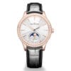 Jaeger-Lecoultre Q1242502 Master Ultra Thin Moon Pink Gold - Diamond Silver Dial Watch