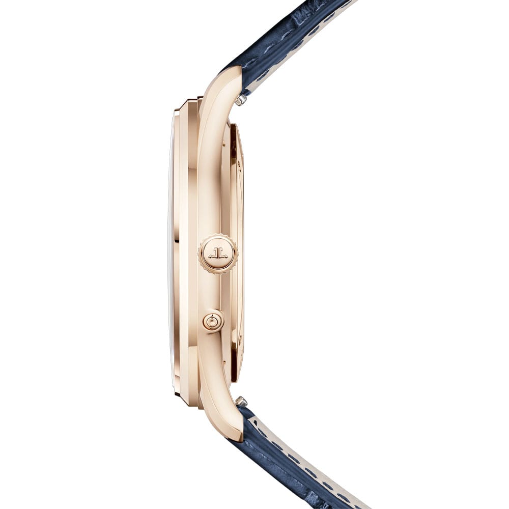 Jaeger-Lecoultre Q1362580 Master Ultra Thin Moon Pink Gold Gradient Blue Dial Watch - Image 3
