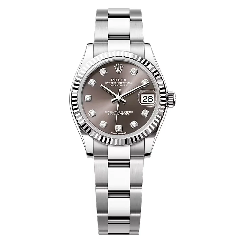 Rolex 278274-0007 Datejust 31mm Stainless Steel - White Gold Oyster Dark Grey Diamond-set Dial Watch 3 Rolex 278274-0007 Datejust 31mm Stainless Steel - White Gold Oyster Dark Grey Diamond-set Dial Watch