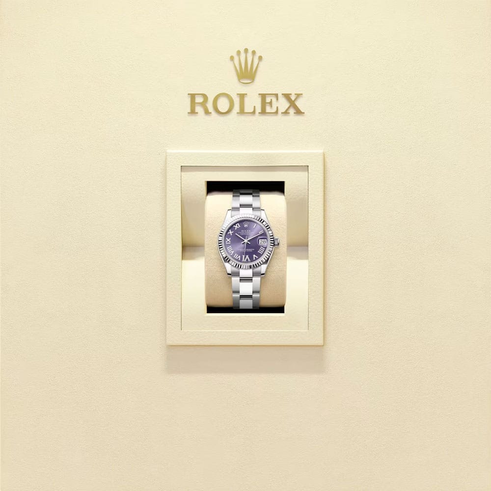 Rolex 278274-0025 Datejust 31mm Stainless Steel - White Gold Oyster Aubergine Diamond-set Dial Watch 4 Rolex 278274-0025 Datejust 31mm Stainless Steel - White Gold Oyster Aubergine Diamond-set Dial Watch - Image 2
