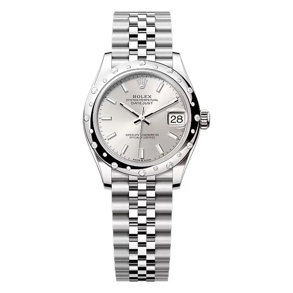 Rolex 278344rbr-0014 Datejust 31mm Stainless Steel - White Gold Diamond Jubilee Silver Dial Watch 3 Rolex 278344rbr-0014 Datejust 31mm Stainless Steel - White Gold Diamond Jubilee Silver Dial Watch