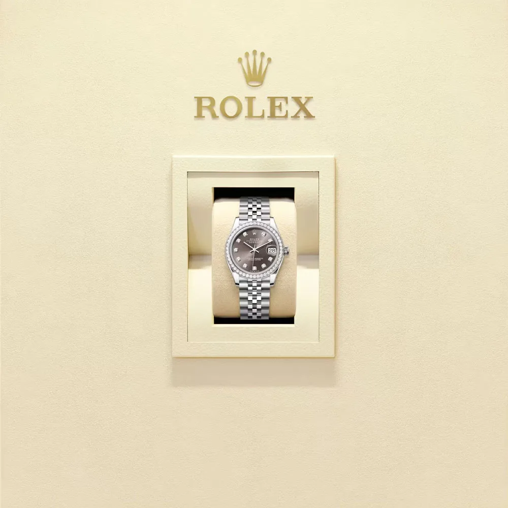 Rolex 278384rbr-0010 Datejust 31mm Stainless Steel - White Gold Diamond Jubilee Dark Grey Diamond-set Dial Watch 4 Rolex 278384rbr-0010 Datejust 31mm Stainless Steel - White Gold Diamond Jubilee Dark Grey Diamond-set Dial Watch - Image 2