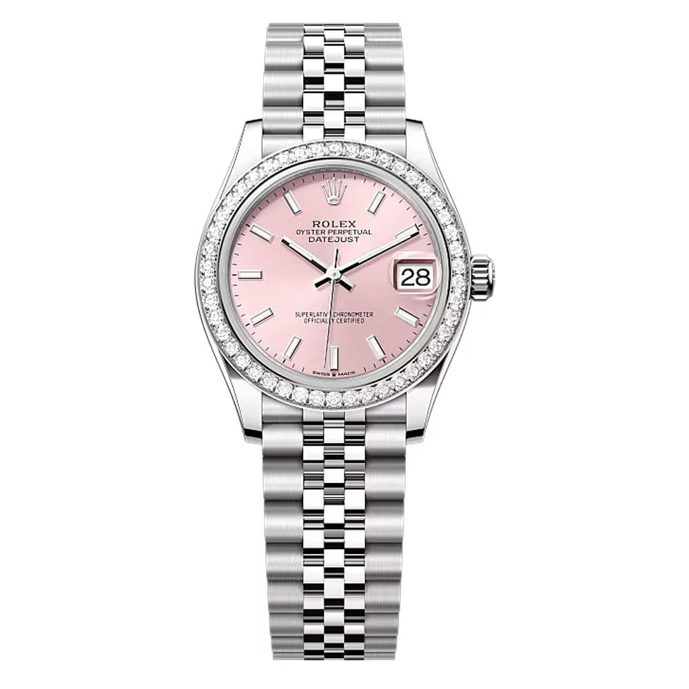 Rolex 278384rbr-0018 Datejust 31mm Stainless Steel - White Gold Diamond Jubilee Pink Dial Watch 3 Rolex 278384rbr-0018 Datejust 31mm Stainless Steel - White Gold Diamond Jubilee Pink Dial Watch