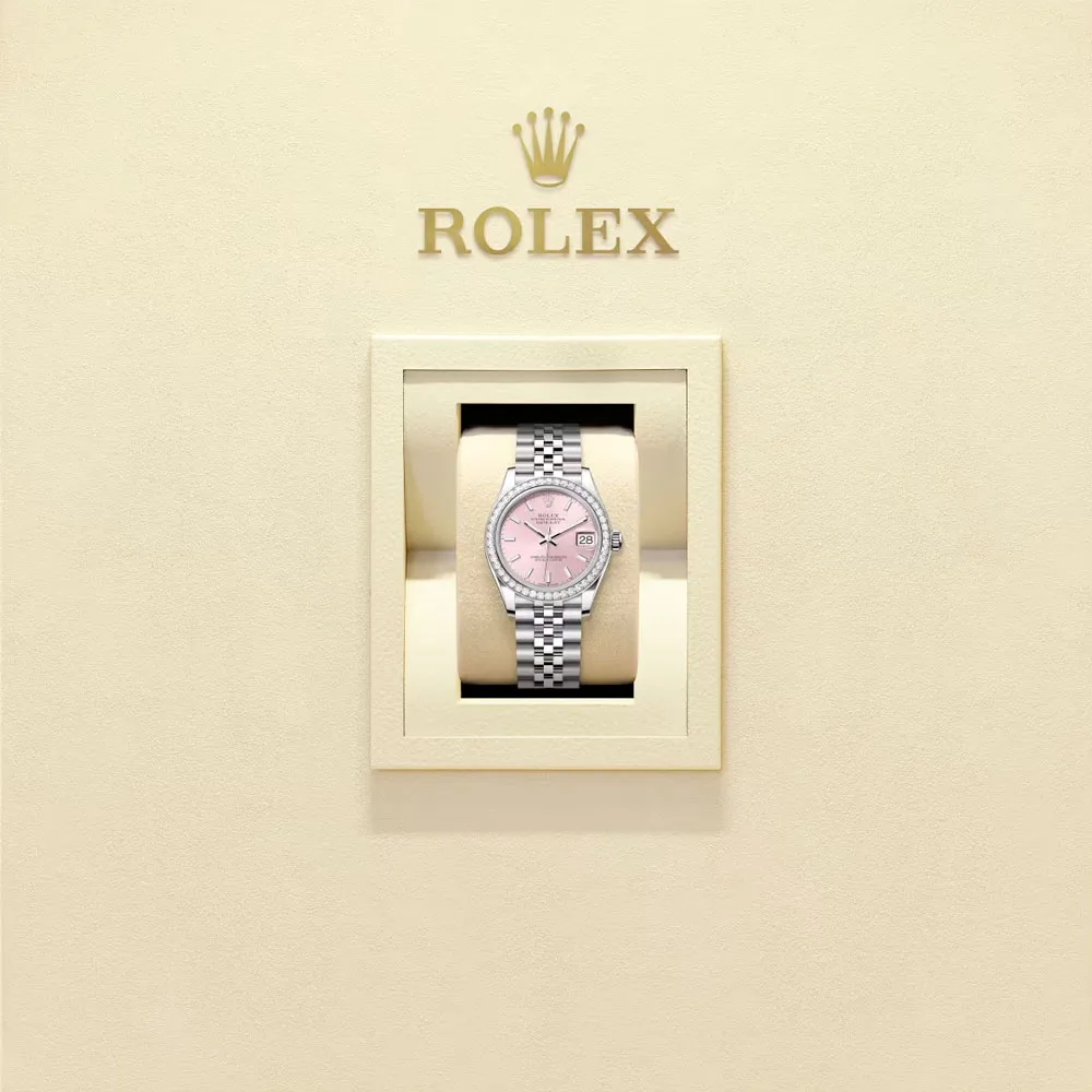 Rolex 278384rbr-0018 Datejust 31mm Stainless Steel - White Gold Diamond Jubilee Pink Dial Watch 4 Rolex 278384rbr-0018 Datejust 31mm Stainless Steel - White Gold Diamond Jubilee Pink Dial Watch - Image 2