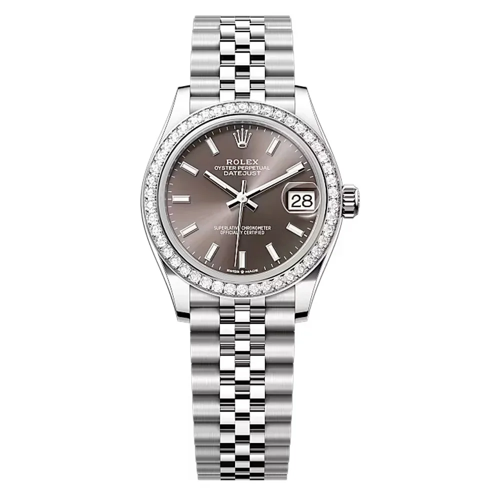 Rolex 278384rbr-0020 Datejust 31mm Stainless Steel - White Gold Diamond Jubilee Dark Grey Dial Watch 3 Rolex 278384rbr-0020 Datejust 31mm Stainless Steel - White Gold Diamond Jubilee Dark Grey Dial Watch