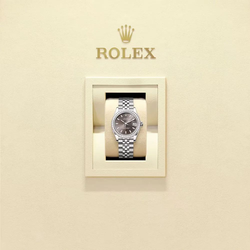 Rolex 278384rbr-0020 Datejust 31mm Stainless Steel - White Gold Diamond Jubilee Dark Grey Dial Watch 4 Rolex 278384rbr-0020 Datejust 31mm Stainless Steel - White Gold Diamond Jubilee Dark Grey Dial Watch - Image 2