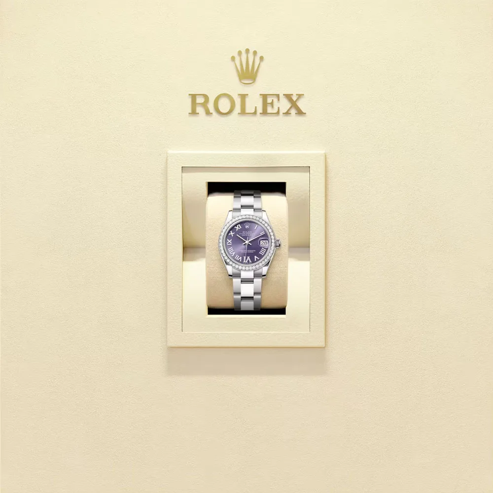 Rolex 278384rbr-0029 Datejust 31mm Stainless Steel - White Gold Diamond Oyster Aubergine Diamond-set Dial Watch 4 Rolex 278384rbr-0029 Datejust 31mm Stainless Steel - White Gold Diamond Oyster Aubergine Diamond-set Dial Watch - Image 2