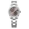 Rolex 278384rbr-0031 Datejust 31mm Stainless Steel - White Gold Diamond Oyster Dark Grey Diamond-set Dial Watch