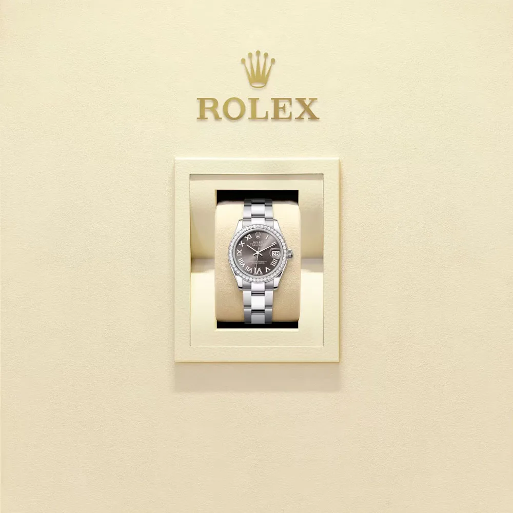 Rolex 278384rbr-0031 Datejust 31mm Stainless Steel - White Gold Diamond Oyster Dark Grey Diamond-set Dial Watch 4 Rolex 278384rbr-0031 Datejust 31mm Stainless Steel - White Gold Diamond Oyster Dark Grey Diamond-set Dial Watch - Image 2