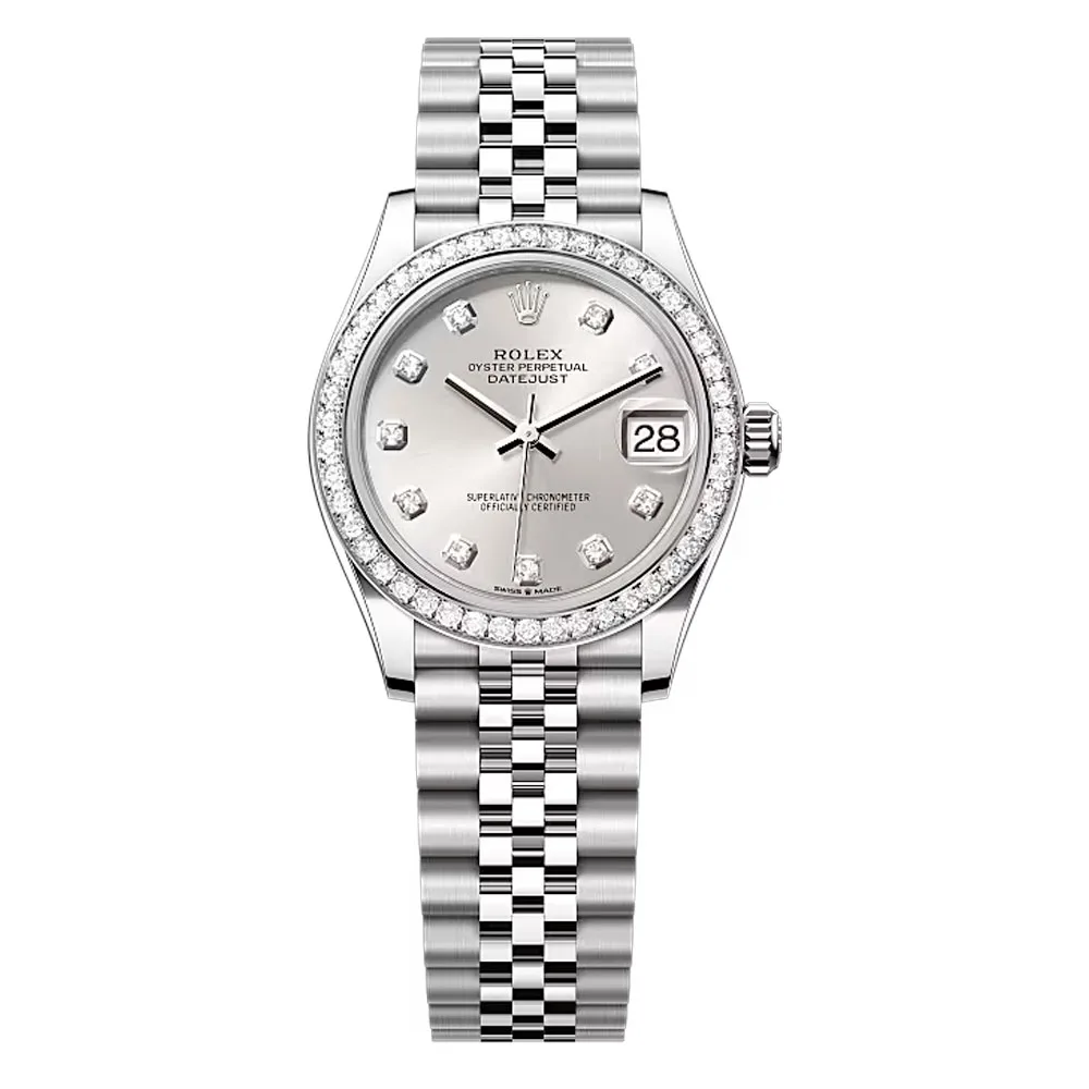 Rolex 278384rbr-0034 Datejust 31mm Stainless Steel - White Gold Diamond Jubilee Silver Diamond-set Dial Watch 3 Rolex 278384rbr-0034 Datejust 31mm Stainless Steel - White Gold Diamond Jubilee Silver Diamond-set Dial Watch