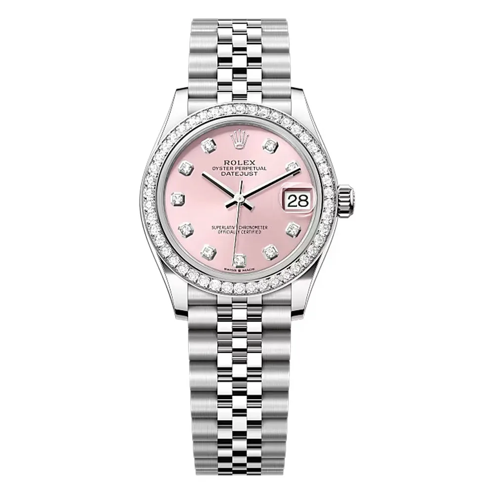 Rolex 278384rbr-0036 Datejust 31mm Stainless Steel - White Gold Diamond Jubilee Pink Diamond-set Dial Watch 3 Rolex 278384rbr-0036 Datejust 31mm Stainless Steel - White Gold Diamond Jubilee Pink Diamond-set Dial Watch