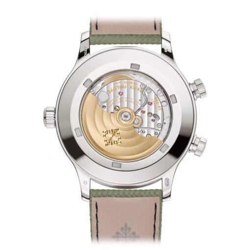Patek Philippe 5524G-010 Calatrava Pilot Travel Time Ivory Dial White Gold Watch - Image 3