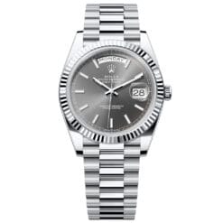 Rolex Day-Date 228236-0013 Grey Dial 40mm Platinum Men's Watch
