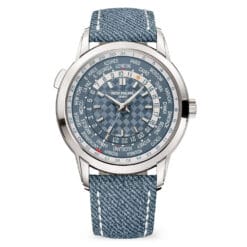 Patek Philippe 5330G-001 World Time Date Blue Dial White Gold Watch