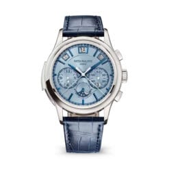Patek Philippe 5308G-001 Minute Repeater Split-Seconds Chronograph Perpetual Calendar White Gold Ice Blue Dial Watch