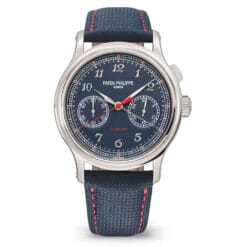 Patek Philippe 5470P-001 Monopusher Chronograph Platinum Blue Dial Watch