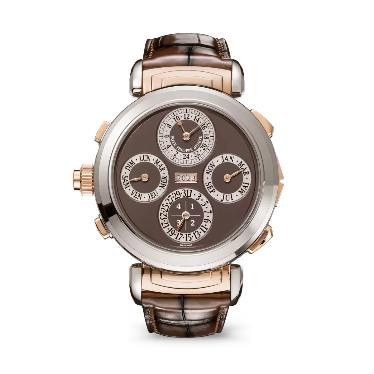 Patek Philippe 6300GR-001 Grandmaster Chime White Gold - Rose Gold Brown Dial Watch 4 Patek Philippe 6300GR-001 Grandmaster Chime White Gold - Rose Gold Brown Dial Watch - Image 2