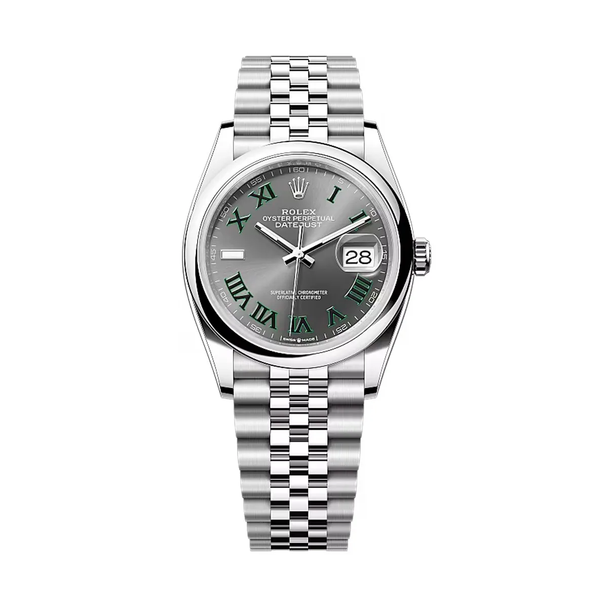 Rolex 126200-0017 Datejust 36mm Stainless Steel Jubilee Slate - Roman Dial Watch 3 Rolex 126200-0017 Datejust 36mm Stainless Steel Jubilee Slate - Roman Dial Watch