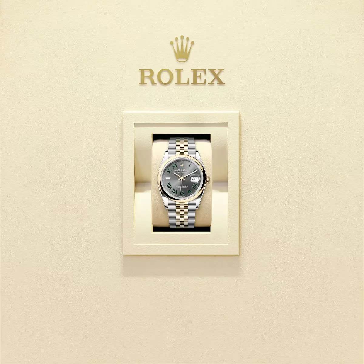 Rolex 126203-0035 Datejust 36mm Stainless Steel - Yellow Gold Jubilee Slate - Roman Dial Watch 4 Rolex 126203-0035 Datejust 36mm Stainless Steel - Yellow Gold Jubilee Slate - Roman Dial Watch - Image 2