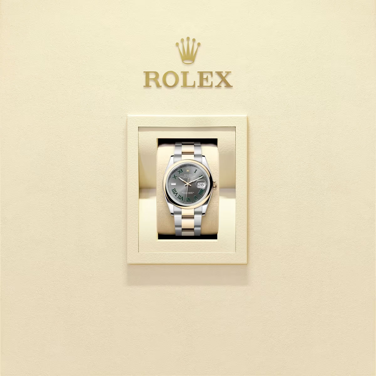 Rolex 126203-0036 Datejust 36mm Stainless Steel - Yellow Gold Oyster Slate Roman Dial Watch 4 Rolex 126203-0036 Datejust 36mm Stainless Steel - Yellow Gold Oyster Slate Roman Dial Watch - Image 2