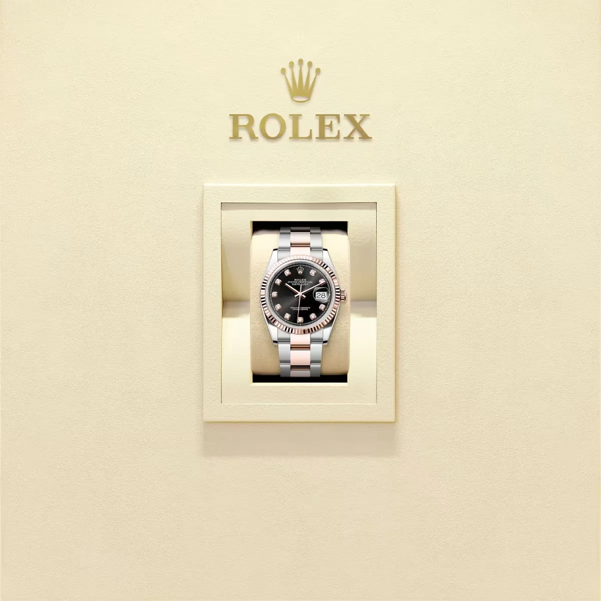 Rolex 126231-0020 Datejust 36mm Stainless Steel - Everose Gold Oyster Black Diamond Dial Watch 4 Rolex 126231-0020 Datejust 36mm Stainless Steel - Everose Gold Oyster Black Diamond Dial Watch - Image 2