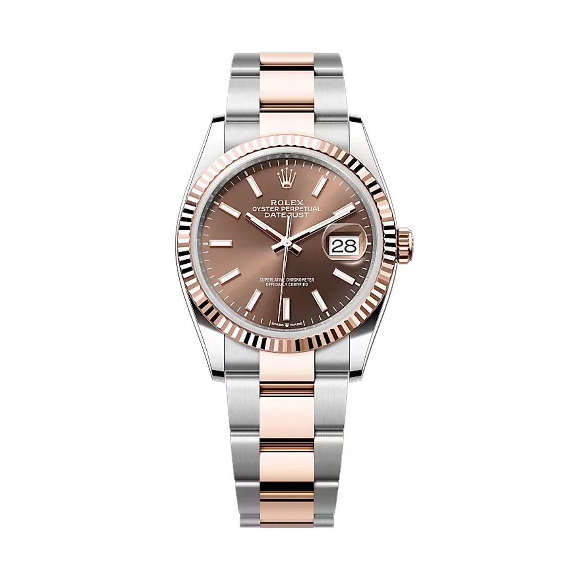 Rolex 126231-0044 Datejust 36mm Stainless Steel - Everose Gold Oyster Chocolate Dial Watch 3 Rolex 126231-0044 Datejust 36mm Stainless Steel - Everose Gold Oyster Chocolate Dial Watch