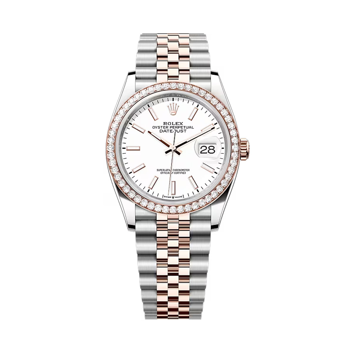 Rolex 126281rbr-0005 Datejust 36mm Stainless Steel - Everose Gold - Diamond Jubilee White Dial Watch 3 Rolex 126281rbr-0005 Datejust 36mm Stainless Steel - Everose Gold - Diamond Jubilee White Dial Watch