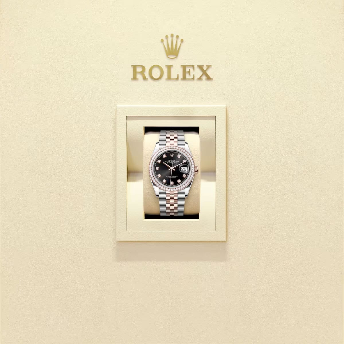 Rolex 126281rbr-0007 Datejust 36mm Stainless Steel - Everose Gold - Diamond Jubilee Black Diamond Dial Watch 4 Rolex 126281rbr-0007 Datejust 36mm Stainless Steel - Everose Gold - Diamond Jubilee Black Diamond Dial Watch - Image 2
