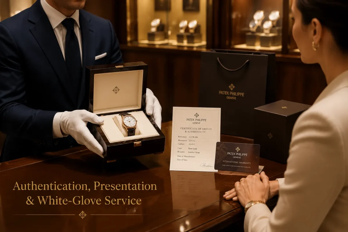 Gifting a luxury watch present