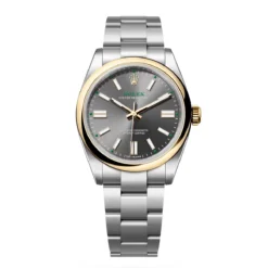 Rolex 134303-0001 Oyster Perpetual 41mm Oystersteel Yellow Rolesor Slate 100 Years Watch