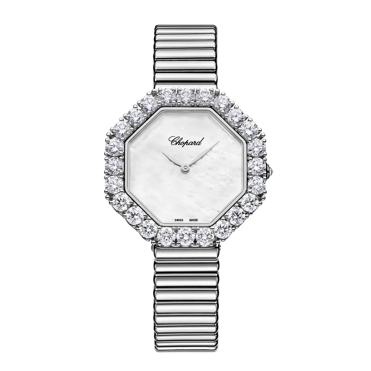 Chopard 10A097-1404 L'Heure du Diamant Octagonal 32x32mm White Gold Diamond Watch 3 Chopard 10A097-1404 L'Heure du Diamant Octagonal 32x32mm White Gold Diamond Watch