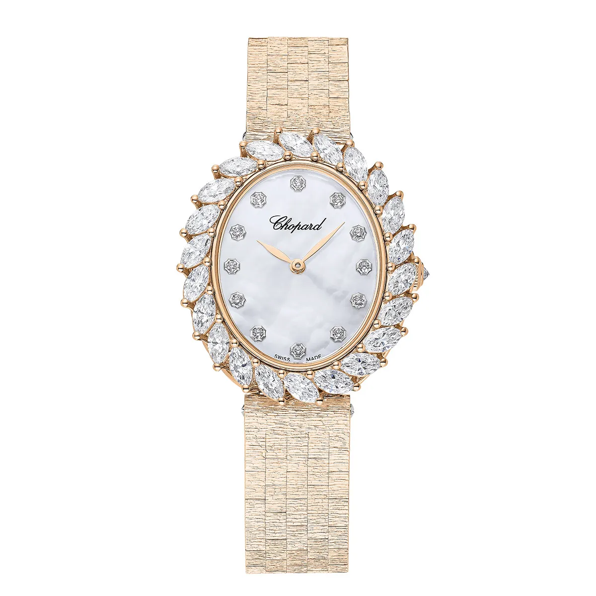 Chopard 10A326-5106 L'Heure du Diamant 35x30mm Rose Gold Diamond Watch 3 Chopard 10A326-5106 L'Heure du Diamant 35x30mm Rose Gold Diamond Watch