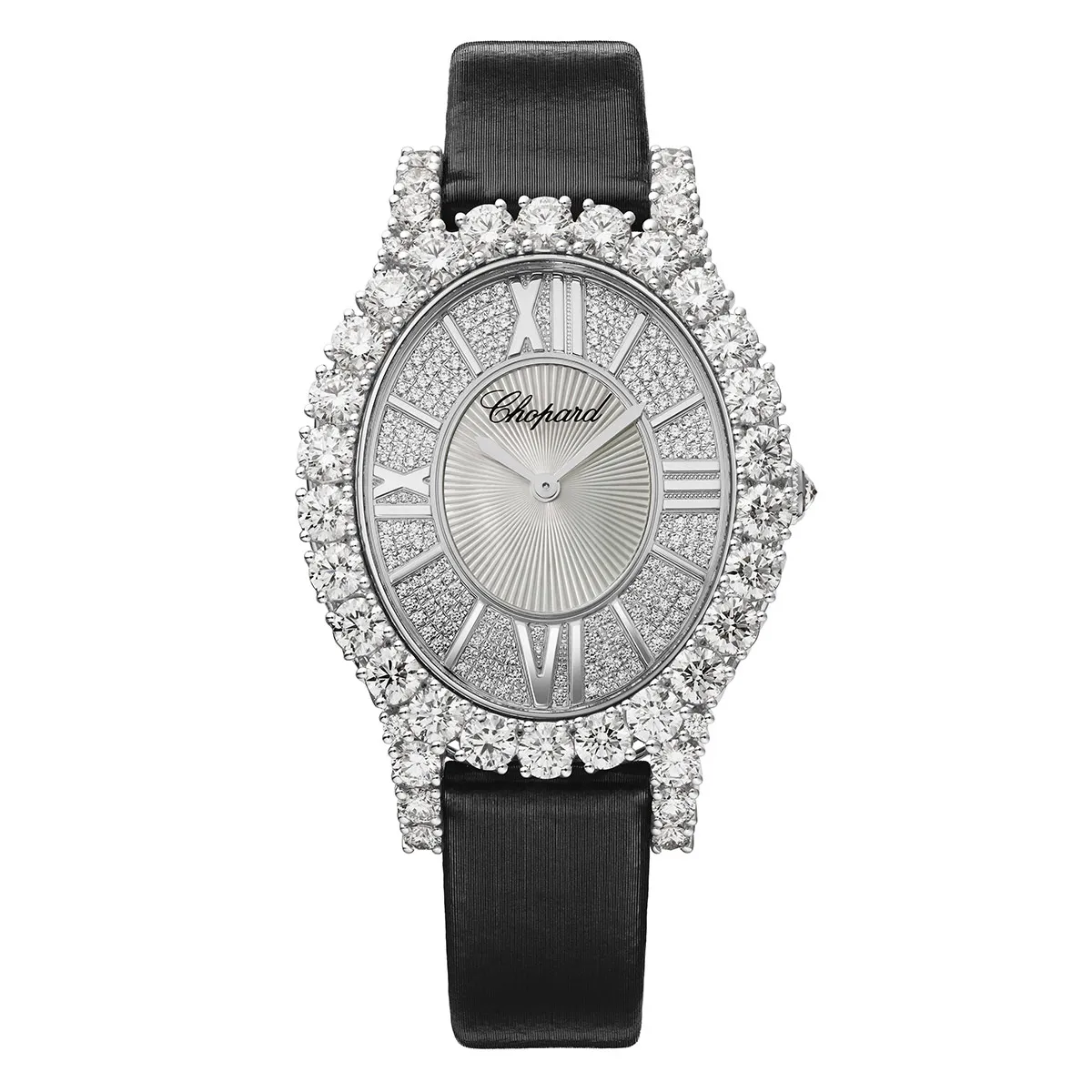 Chopard 139383-1201 L'Heure du Diamant 18-Carat White Gold Diamond Watch 3 Chopard 139383-1201 L'Heure du Diamant 18-Carat White Gold Diamond Watch