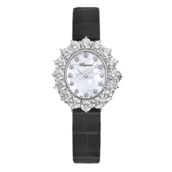 Chopard 13A393-1106 L'Heure du Diamant 30x27mm White Gold Diamond Watch
