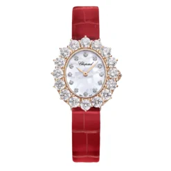 Chopard 13A393-5106 L'Heure du Diamant 30x27mm Rose Gold Diamond Watch