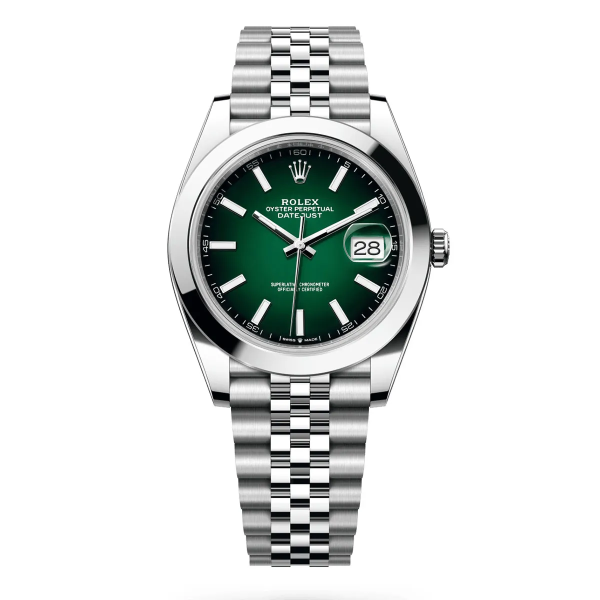 Rolex 126300-0026 Datejust 41mm Oystersteel Green Ombre Smooth Jubilee Watch 3 Rolex 126300-0026 Datejust 41mm Oystersteel Green Ombre Smooth Jubilee Watch