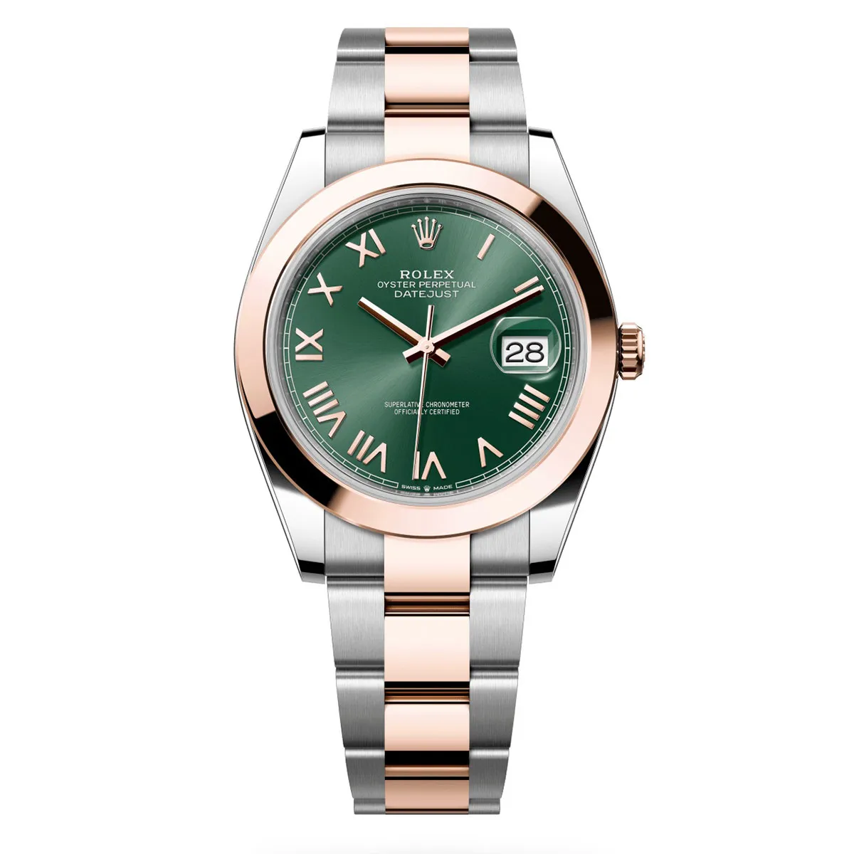 Rolex 126301-0021 Datejust 41mm Oystersteel Everose Gold Mint Green Roman Smooth Oyster Watch 3 Rolex 126301-0021 Datejust 41mm Oystersteel Everose Gold Mint Green Roman Smooth Oyster Watch