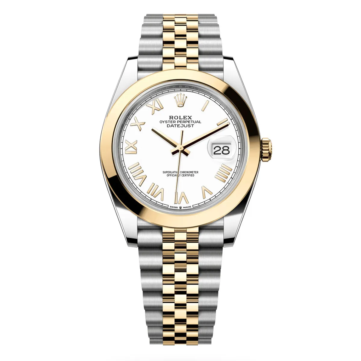 Rolex 126303-0026 Datejust 41mm Oystersteel Yellow Gold Intense White Roman Smooth Jubilee Watch 3 Rolex 126303-0026 Datejust 41mm Oystersteel Yellow Gold Intense White Roman Smooth Jubilee Watch