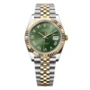 Rolex 126333-0024 Datejust 41mm Oystersteel Yellow Gold Olive Green Roman Fluted Jubilee Watch 1 Rolex 126333-0024 Datejust 41mm Oystersteel Yellow Gold Olive Green Roman Fluted Jubilee Watch