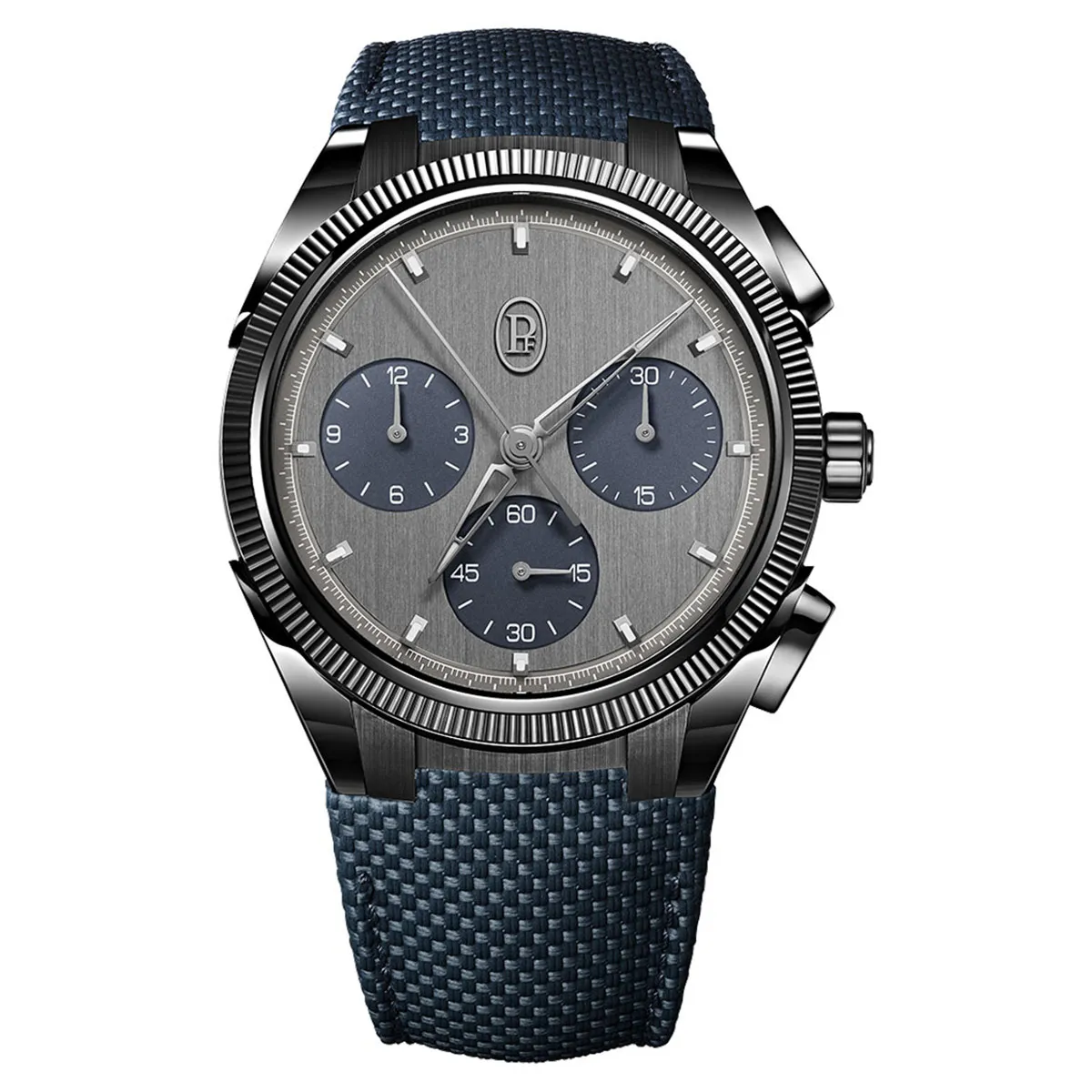 Parmigiani Fleurier PFC931-1020022-400182 Tonda PF Sport Chronograph 42.5mm Ultra-Cermet Milano Blue Watch 3 Parmigiani Fleurier PFC931-1020022-400182 Tonda PF Sport Chronograph 42.5mm Ultra-Cermet Milano Blue Watch