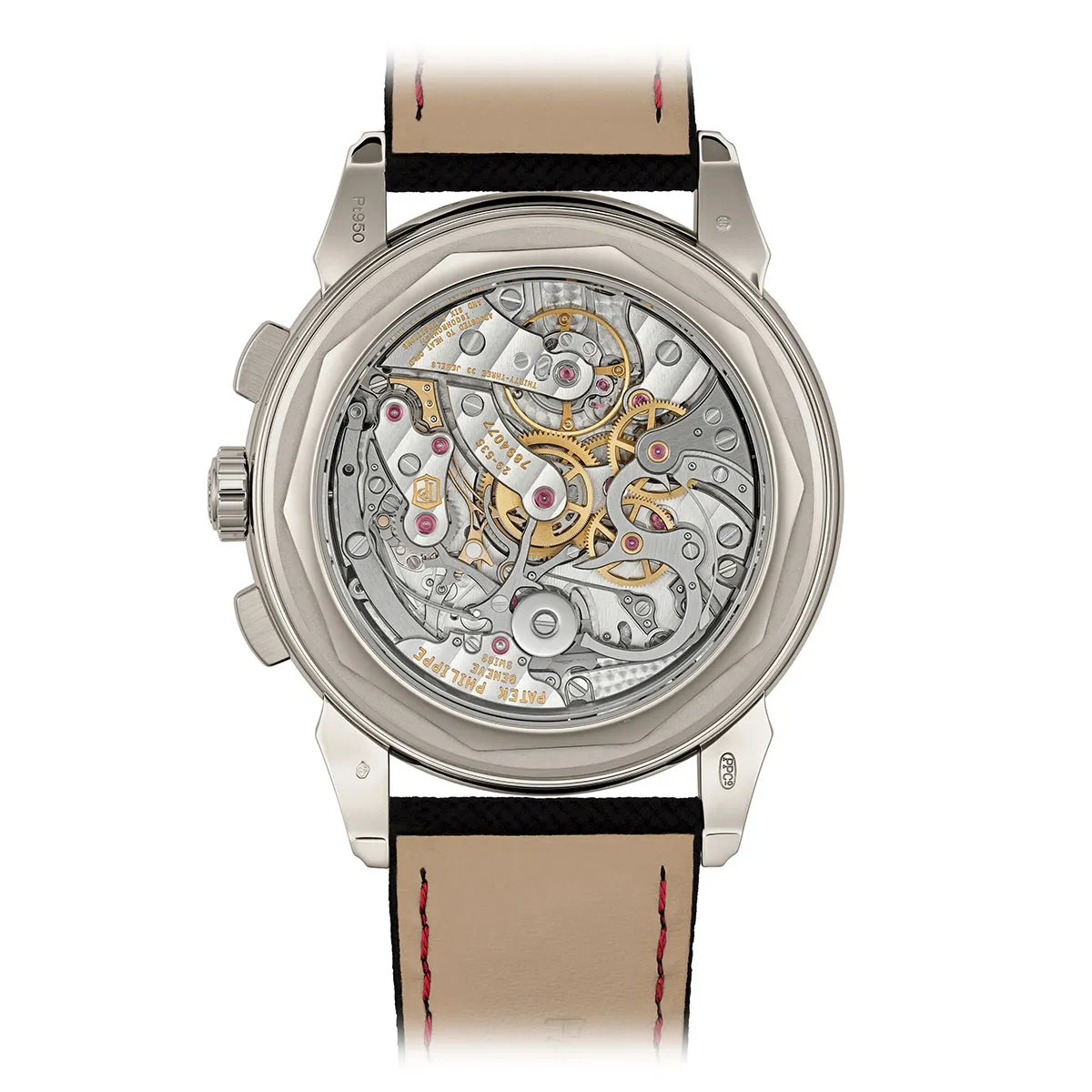 Patek Philippe 5270P-017 Chronograph Perpetual Calendar 40mm Platinum Red Dial Watch 4 Patek Philippe 5270P-017 Chronograph Perpetual Calendar 40mm Platinum Red Dial Watch - Image 2