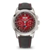 Patek Philippe 5270P-017 Chronograph Perpetual Calendar 40mm Platinum Red Dial Watch