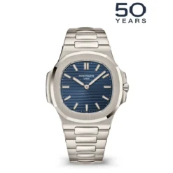 Patek Philippe 5610/1P-001 Nautilus 50th Anniversary 38mm Platinum Blue Dial Watch