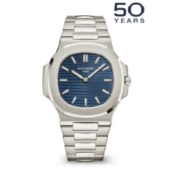 Patek Philippe 5810/1G-001 Nautilus 50th Anniversary 41mm White Gold Blue Dial Watch