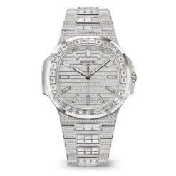 Patek Philippe 5811/1460G-001 Nautilus Haute Joaillerie 41mm White Gold Full Diamond Watch